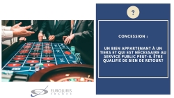 Concession service public et bien de retour